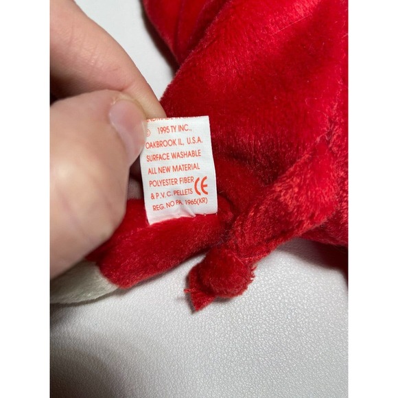 Snort the Bull Ty Beanie Baby 1995 PVC Pellets And Multiple Errors - Picture 5 of 7